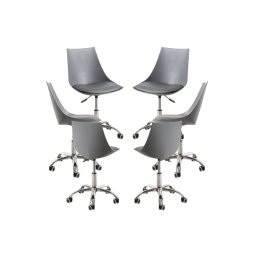 Packs Sillas - Pack 6 Sillas Blok Office - Gris Oscuro