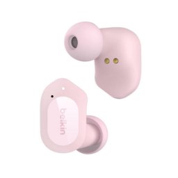 Auricular Belkin SOUNDFORM Play Rosa TWS Bluetooth 5.2 IPX5 38H Mic. Cancelación Ruido