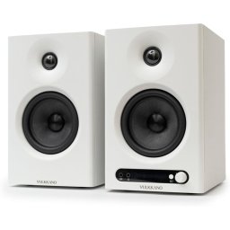 VULKKANO PRO4 Monitores de Estudio con Woofer 4" Bluetooth TRS RCA AUX Óptica EQ Blanco