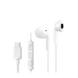 Auriculares JVC con cable USB-C intraaurales con micrófono y resistentes al agua, blanco