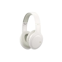 Auriculares Havit 6939119098315 inalámbricos y con cable Bluetooth 5.1 para llamadas y música, plegables beige