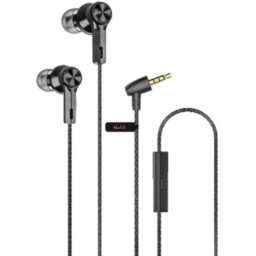 Auriculares Qubo EB-100 con cable Jack 3.5 mm Micrófono Negros