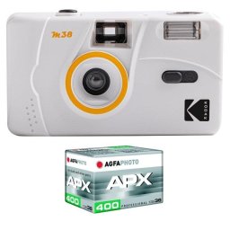 Cámara Analógica Agfaphoto M38 Recargable 35 mm Fija con Flash y AAA