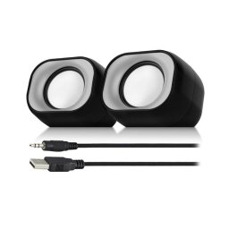 Altavoces Eminent Alámbricos 2.0 canales 6W USB con control de volumen