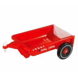 Remolque BIG Bobby-Caddy para coche de juguete rojo compatible con BIG Bobby-Car