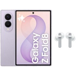 Samsung Galaxy Z Fold8 5G 12GB 256GB 7.6" Lavanda + Auriculares Galaxy Buds4 Pro Blancos