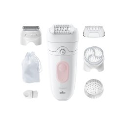 Depiladora Eléctrica Braun Silk-épil 5 Inalámbrica 4 Cabezales Seco y Húmedo Accesorios