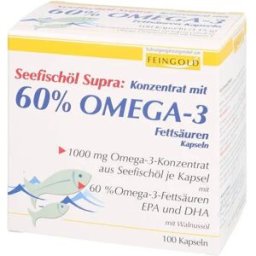 Sea fish oil supra with 60% omega-3 fatty acids (100 pcs.)