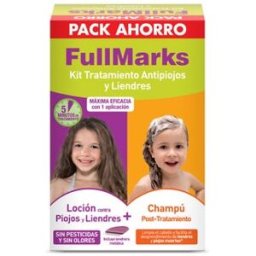 FullMarks Kit Tratamiento Antipiojos y Liendres Loción 100ml + Champú 150ml