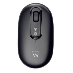 Ewent EW3241 Dual-Connect Ratón Óptico Inalámbrico Bluetooth 1200 DPI Negro