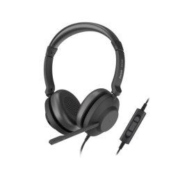 Auriculares Axtel con cable USB-A/USB-C cancelación de ruido micrófono diadema