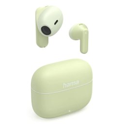 Auriculares Hama inalámbricos True Wireless Stereo con micrófono, control táctil y color verde