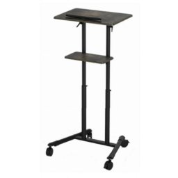 Atril móvil Gembird TVS-DESK-01-BK altura regulable 20kg superficie MDF ruedas negro