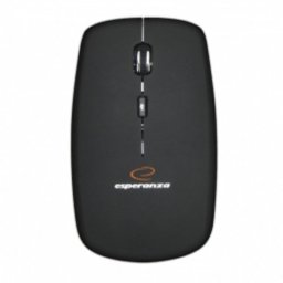 Ratón Esperanza EM120K Inalámbrico RF 1600 DPI Negro Plata 4 Botones