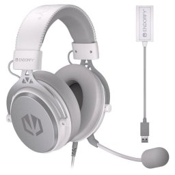 Auriculares Endorfy Viro Plus USB con cable Conectividad jack 3,5 mm Música/Todos los días Blanco