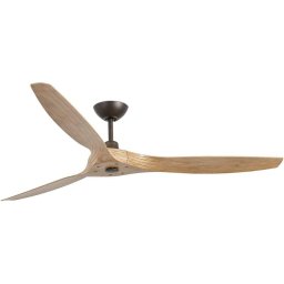 Faro Morea Ventilador de Techo con Mando 38W Marrón Claro