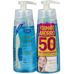 Lutsine e45 bactopur gel limpiador 2ud 50% dto 200ml.