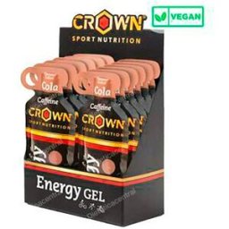 Crown sport nutrition energy gel cola + cafeina cola cafeina 12 x 40g