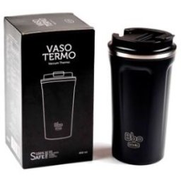 Irisana vaso termo acero inoxidable negro 450ml. bbo19.ne