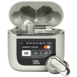 JBL Tour Pro 2 Auriculares Inalámbricos con Tecnología True Adaptive ANC Grises