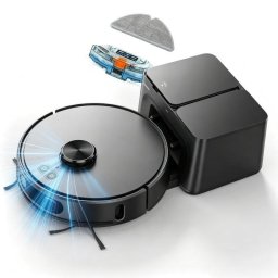 Robot Aspirador y Fregasuelos Teendow 6000Pa con Autovaciado Navegación Láser LDS