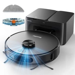 Robot Aspirador y Fregasuelos Teendow D65S MAX con Autovaciado Navegación Láser 6000Pa Control por Voz