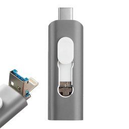 Cool 3 en 1 128GB Lightning / Tipo-C / Micro-USB Gris