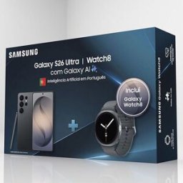 Samsung Pack Galaxy S26 Ultra 6.9" (12 / 512GB) 120Hz Preto + Galaxy Watch 8 44mm BT Grafite