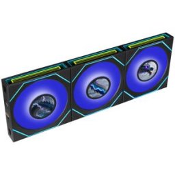 Lian-Li Ventilador UNI FAN SL120 LCD Infinity FLEX Wireless Negro 120mm (Pack 3)