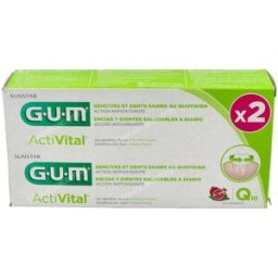 Gum activital duo pack gel dentifrico 2x75ml