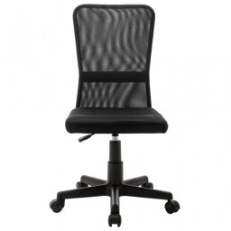 VidaXL Silla de Oficina Malla Negra