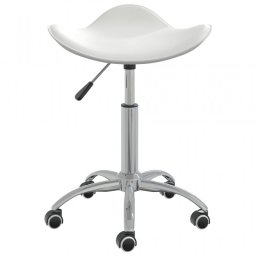 VidaXL Silla de Oficina Cuero Blanco
