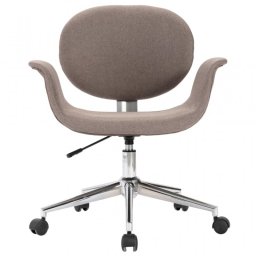 VidaXL Silla de Oficina Giratoria Gris Taupe