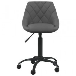 VidaXL Silla de Oficina Terciopelo Gris