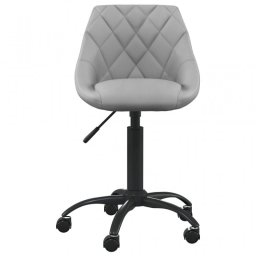 VidaXL Silla de Oficina con Terciopelo Gris