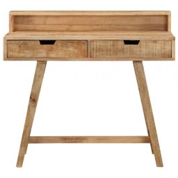VidaXL Escritorio de Madera Rugosa y Mango 100x45x90cm