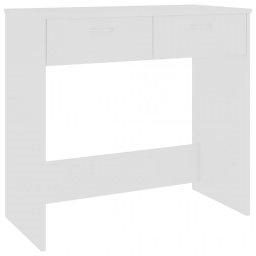 vidaXL Escritorio de madera contrachapada blanco 80x40x75 cm