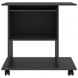 VidaXL Mesa de Ordenador Aglomerado 80x50x75cm Gris