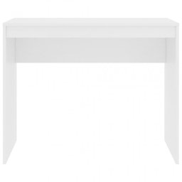 vidaXL Escritorio de madera contrachapada blanco 90x40x72 cm
