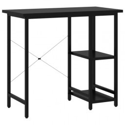 VidaXL Escritorio para Ordenador MDF 80x40x72cm Negro
