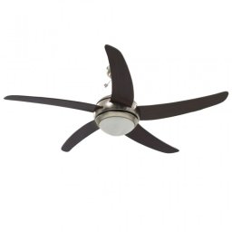 VidaXL Ventilador de Techo con Luz y Mando 75W Marrón