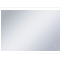 Vidaxl Espejo De Pared Para Baño Con Led Y Sensor Táctil 80x60 Cm Plata Plata-80x60