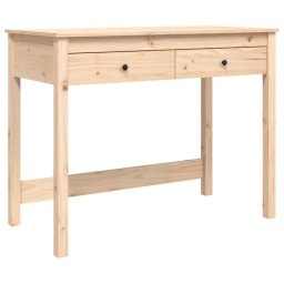 Vidaxl Escritorio Con Cajones Madera Maciza De Pino 100x50x78 Cm