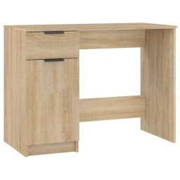 Vidaxl Escritorio Madera Contrachapada Color Roble Sonoma 100x50x75 Cm