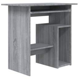 Vidaxl Escritorio De Madera Contrachapada Gris Sonoma 80x45x74 Cm