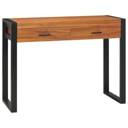 Vidaxl Escritorio Con 2 Cajones Madera Reciclada De Teca 100x40x75 Cm
