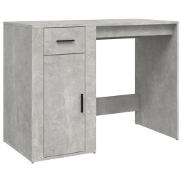 Vidaxl Escritorio De Madera Contrachapada Gris Hormigón 100x49x75 Cm