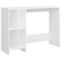 Vidaxl Escritorio Notebook Madera Contrachapada Blanco 102,5x35x75 Cm