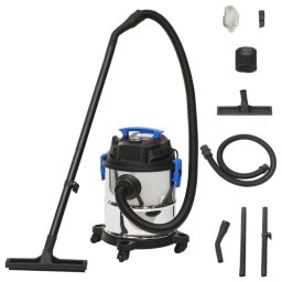 Vidaxl Aspirador En Seco Y Húmedo Plateado 1200 W 20 L