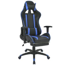 VidaXL Race Silla de Oficina con Altura Regulable Azul